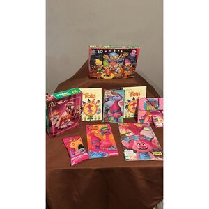 Lot of 9 Troll Party Favors Puzzles Golden Books Activity  Book Others